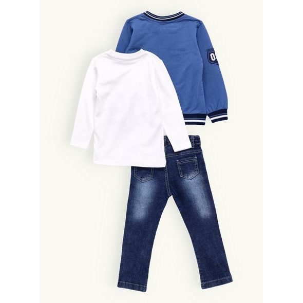 Dětská džínová souprava modrá