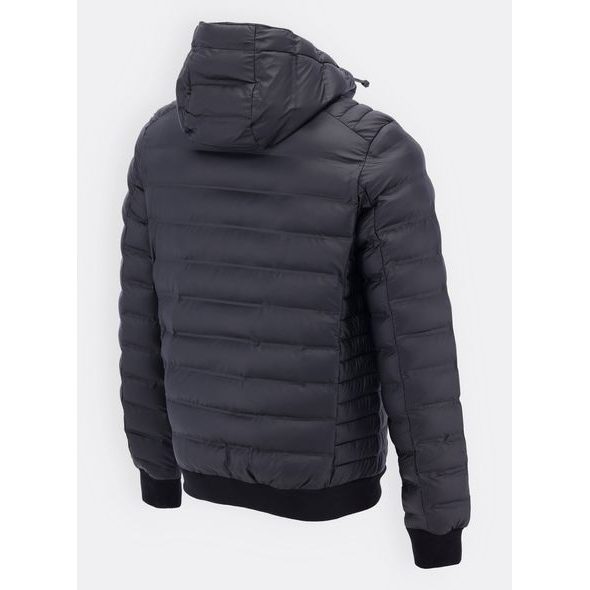 Pánská prošívaná bunda matně černá