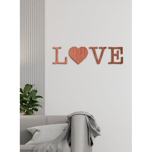 DREVENÝ NÁPIS "LOVE"