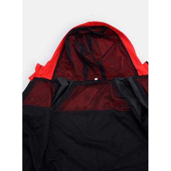 Dámská joggingová bunda černo-červená