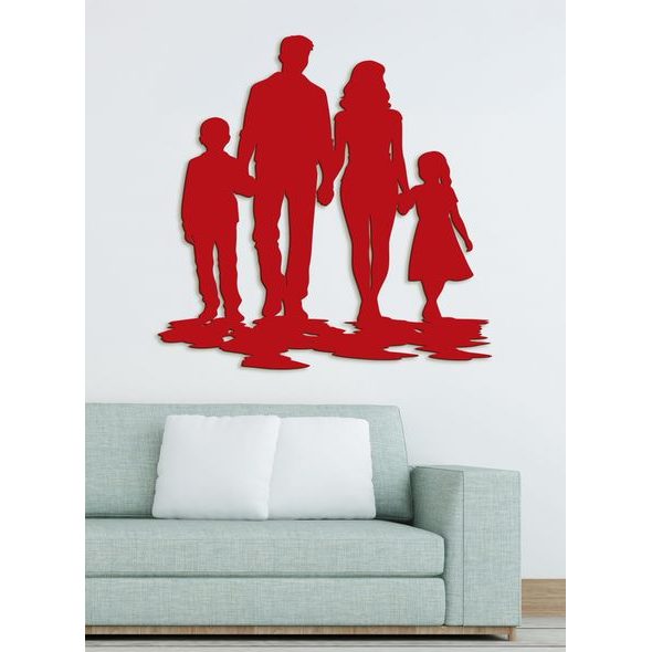 Drevený obraz na stenu RODINA