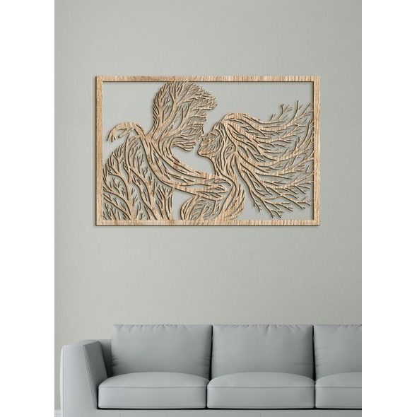 Romantický dřevěný obrázek BOZK