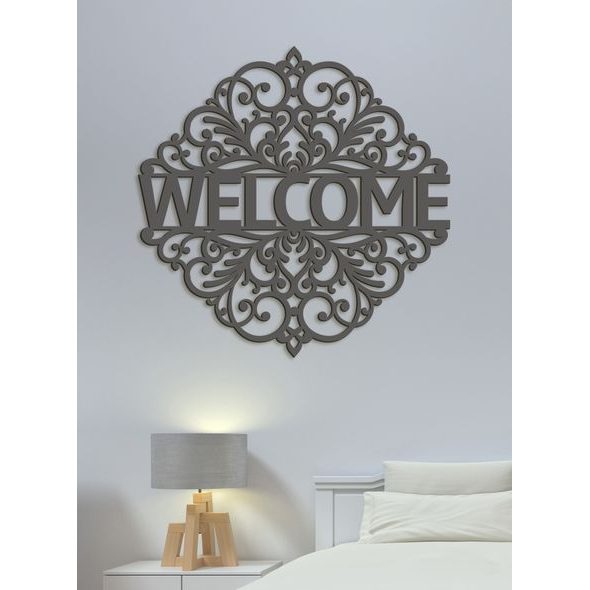 Drevený nápis "WELCOME"