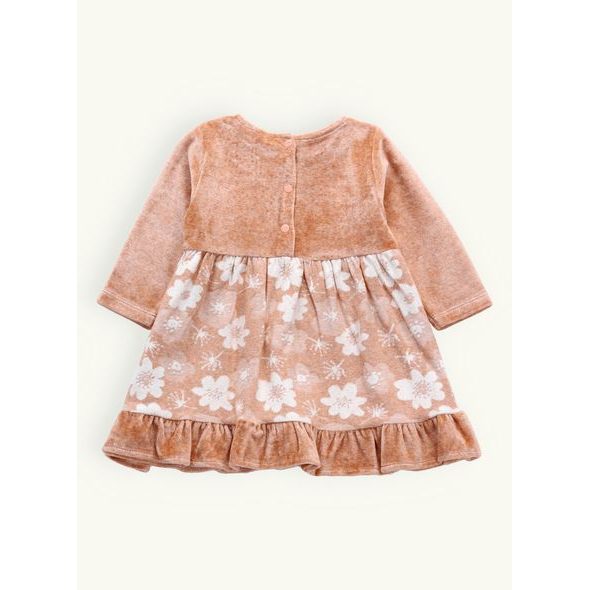 Dětské elegantní šaty KVĚTINKA broskvové
