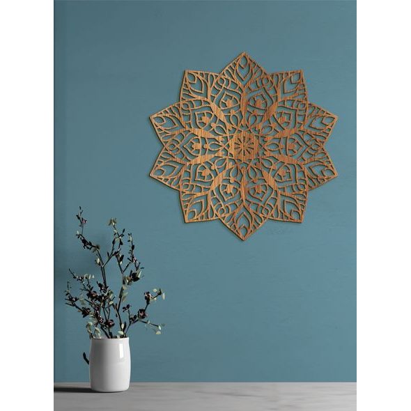 Luxusní dřevěná mandala ZITTA