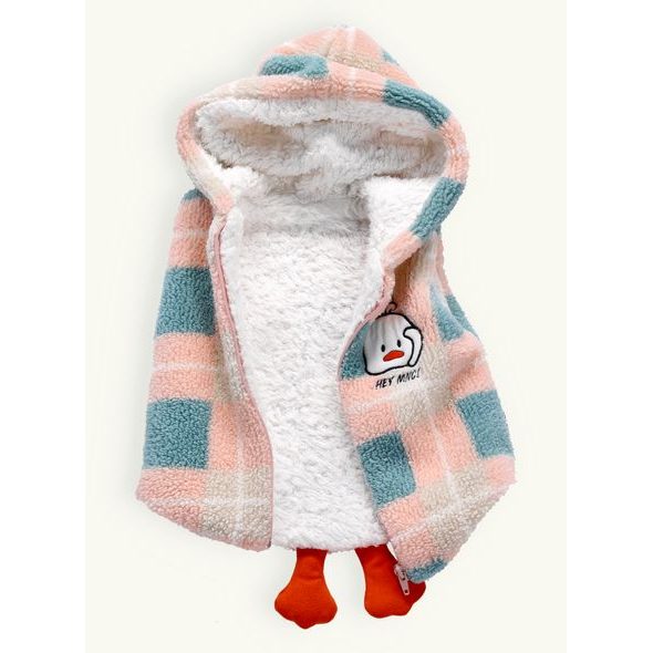 Dětská tepláková souprava KAČKA broskvová