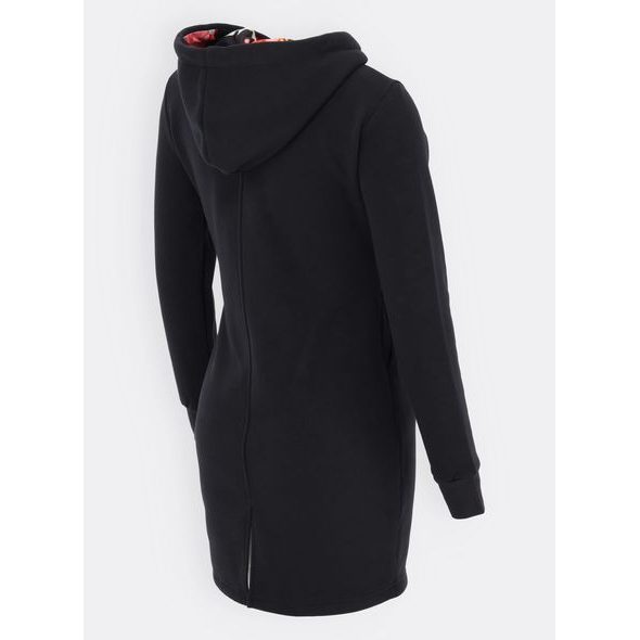 Dámska  predĺžená mikina čierna