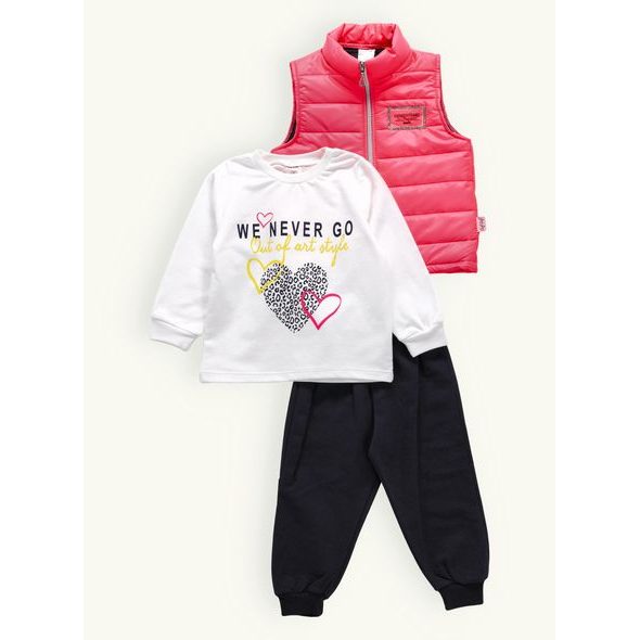 Dětská stylová tepláková souprava růžová