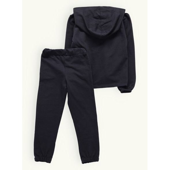 Dětská sportovní tepláková souprava černo-oranžová