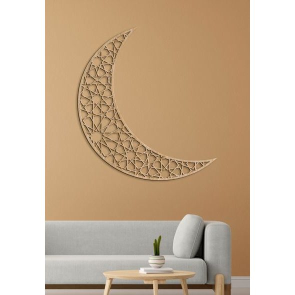 Dřevěný obraz na zeď Půlměsíc