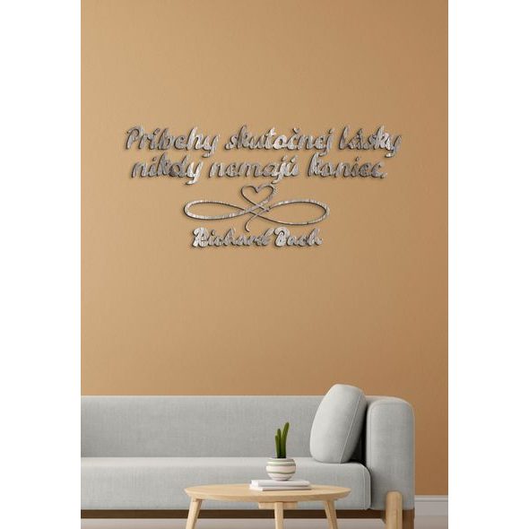 Drevený citát "Príbehy skutočnej lásky"