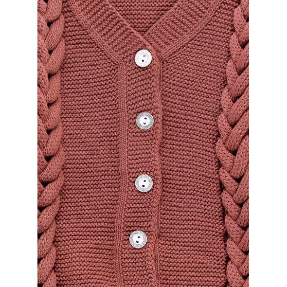 Dětský pletený svetr hnědý