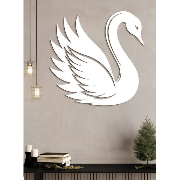 Dřevěný obraz Elegantní labuť