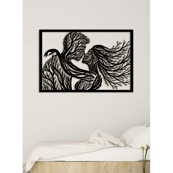 ROMANTICKÝ DŘEVĚNÝ OBRÁZEK BOZK