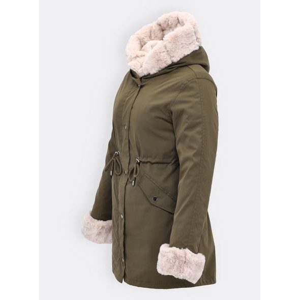 Dámska prechodno-zimná bunda olivová