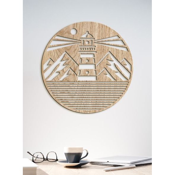 Dřevěný nástěnný obraz MAJÁK