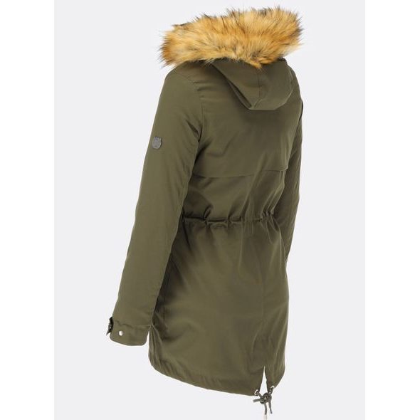 Parka s odopínateľným futrom khaki