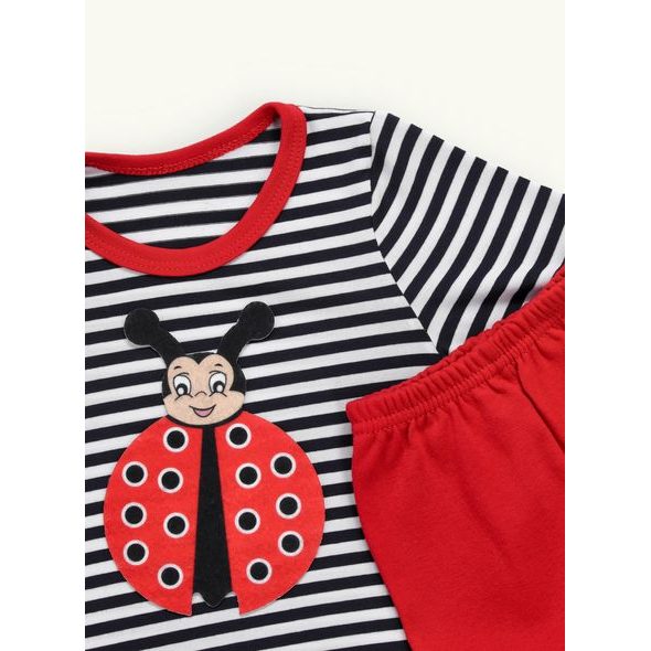 Dětská tepláková souprava LIENKA tmavě modro-červená