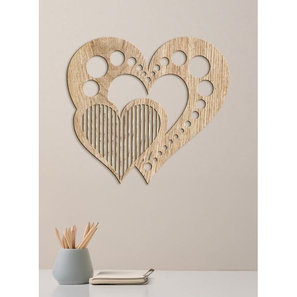 Dřevěný nástěnný obraz Srdce