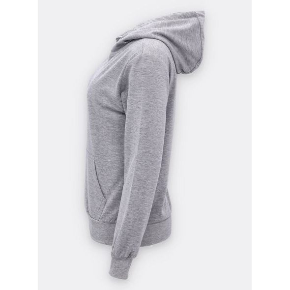 Dámska mikina s kapucňou sivá