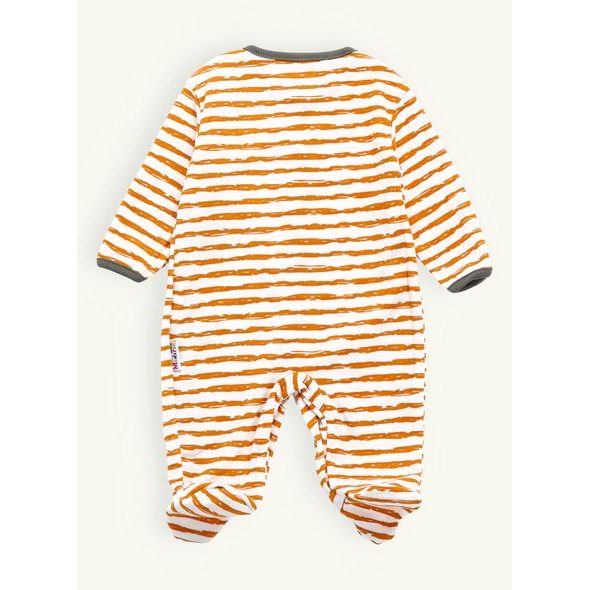 Novorodenecké dupačky pruhované bielo-žlté