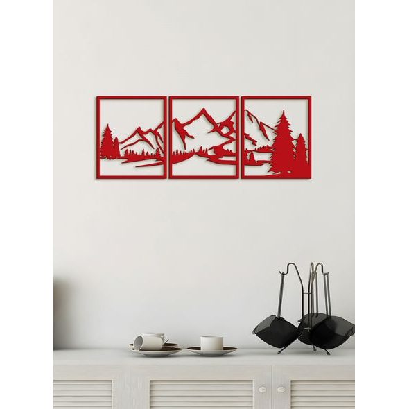 Trojdielny obraz na stenu Hory