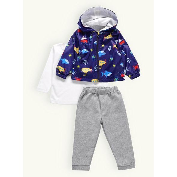 DĚTSKÁ VYCHÁZKOVÁ SOUPRAVA OCEÁN TMAVĚ MODRÁ