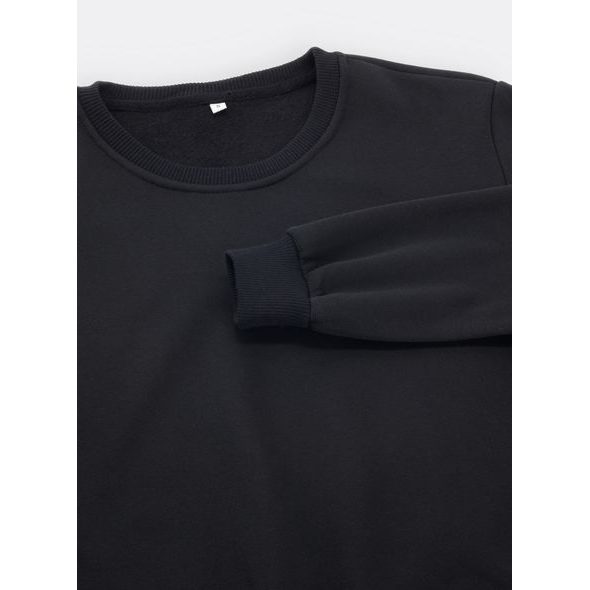 Dámská mikina bez kapuce černá