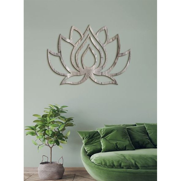 Dřevěný obraz na stěně LOTOS