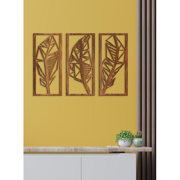 Třídílný obraz 3D listu