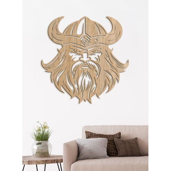 Dekorativní dřevěný obraz Viking