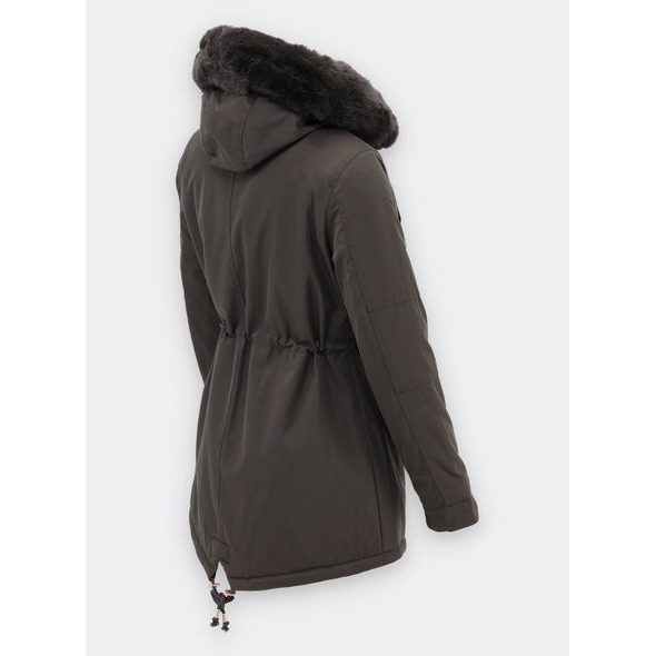 Dámska zimná bunda tmavozelená