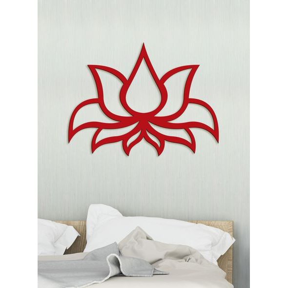 Dřevěný obraz Lotosový květ