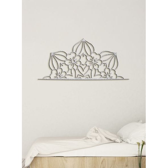 Drevená mandala polkruh CROWN