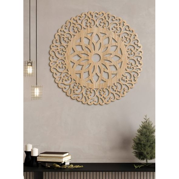 Dřevěná mandala Symfonie přírody