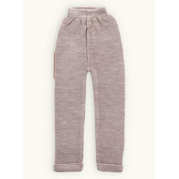 Detské pletené tepláky MACKO béžové