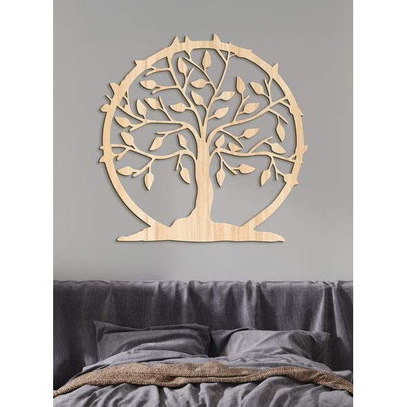 Dřevěná dekorace strom života