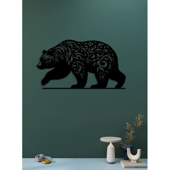 Drevený obraz Medveď