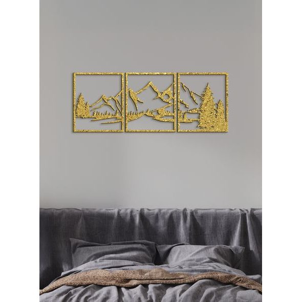 Trojdielny obraz na stenu Hory