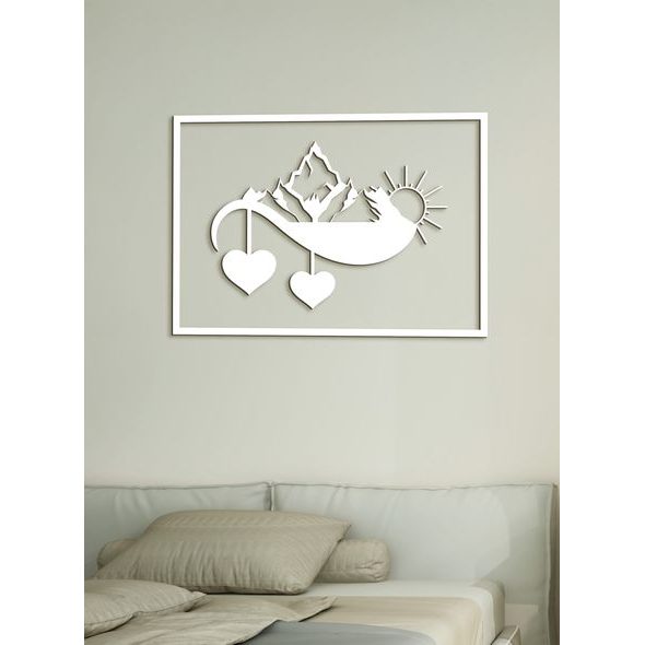 Dřevěný nástěnný obraz Západ slunce