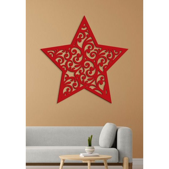 Dřevěná dekorace Hvězda Orientu