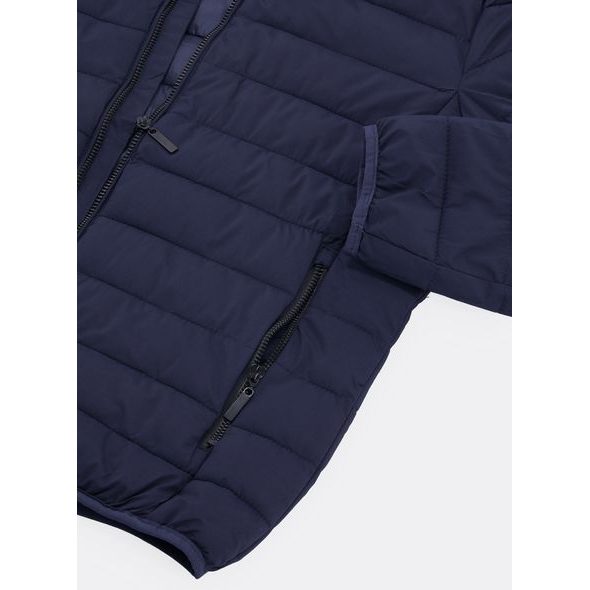 Pánska prešívaná bunda tmavomodrá