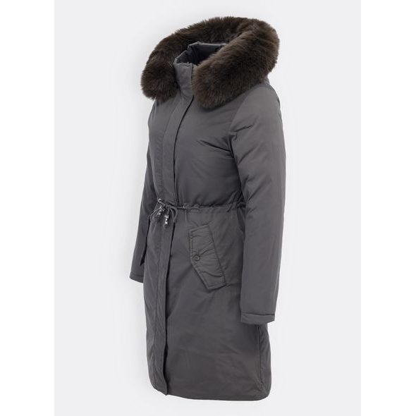 Dámská oboustranná bunda tmavě zeleno-černá