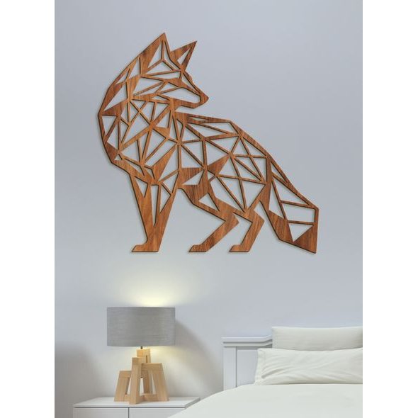 Dřevěný obraz Líška