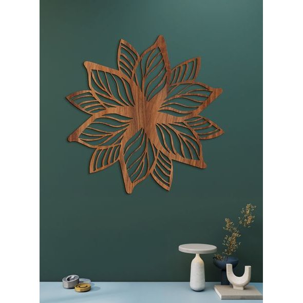 Luxusní dřevěná mandala Flower of Life