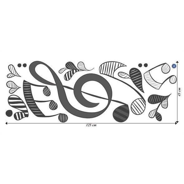 Husľový kľúč s notami