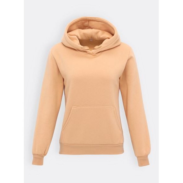 Dámská sportovní mikina s kapucí béžová