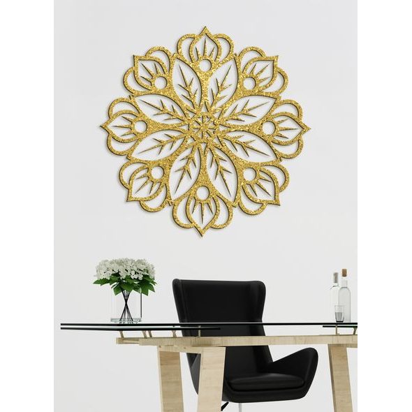 Dřevěná mandala na zeď BLOOM