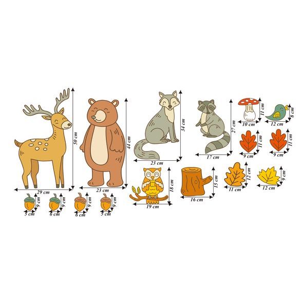 Zvieracia rodinka v lese