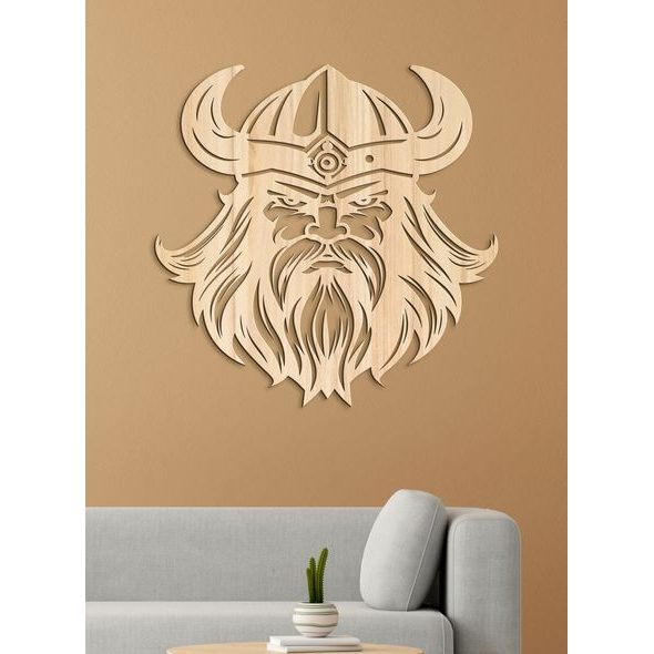 Dekorativní dřevěný obraz Viking